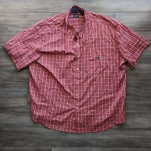 Mens Big & Tall Short Sleeve Button Down Shirt